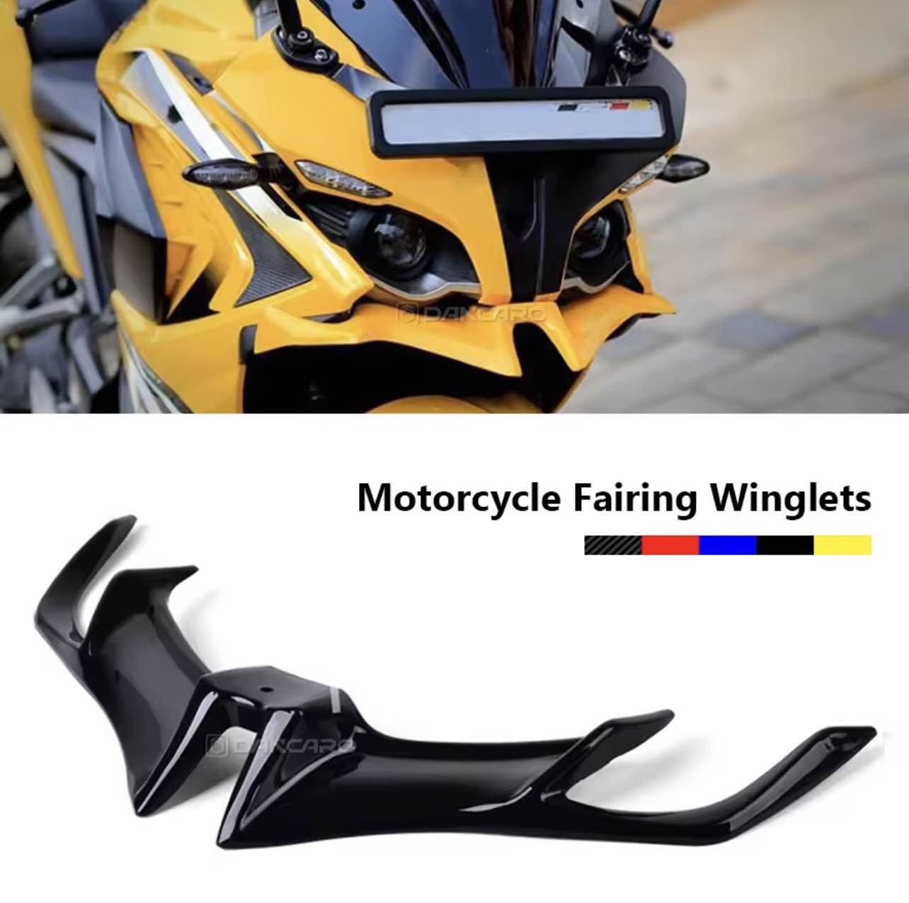 Motorcycle New Front Fairing Winglet Wing Cover Trim For YAMAHA YBR, HONDA CB150F