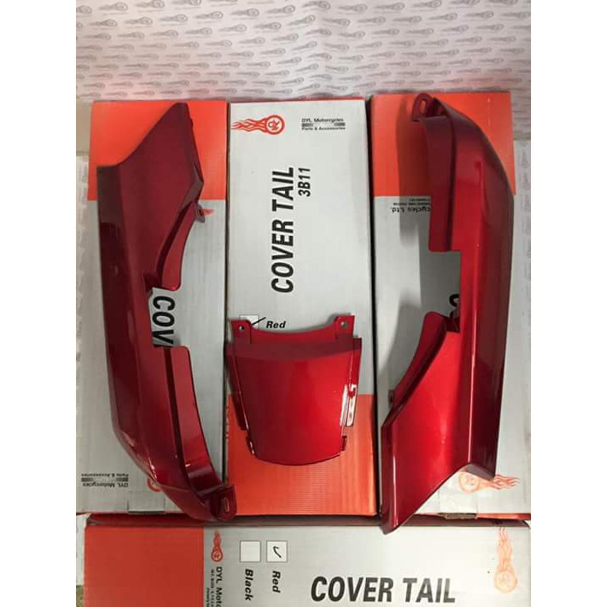Genuine Fairing Cowl Tail Cover Bridge Set for Yamaha COVER TAIL SET RED COLOR FOR ALL YAMAHA JUNOON