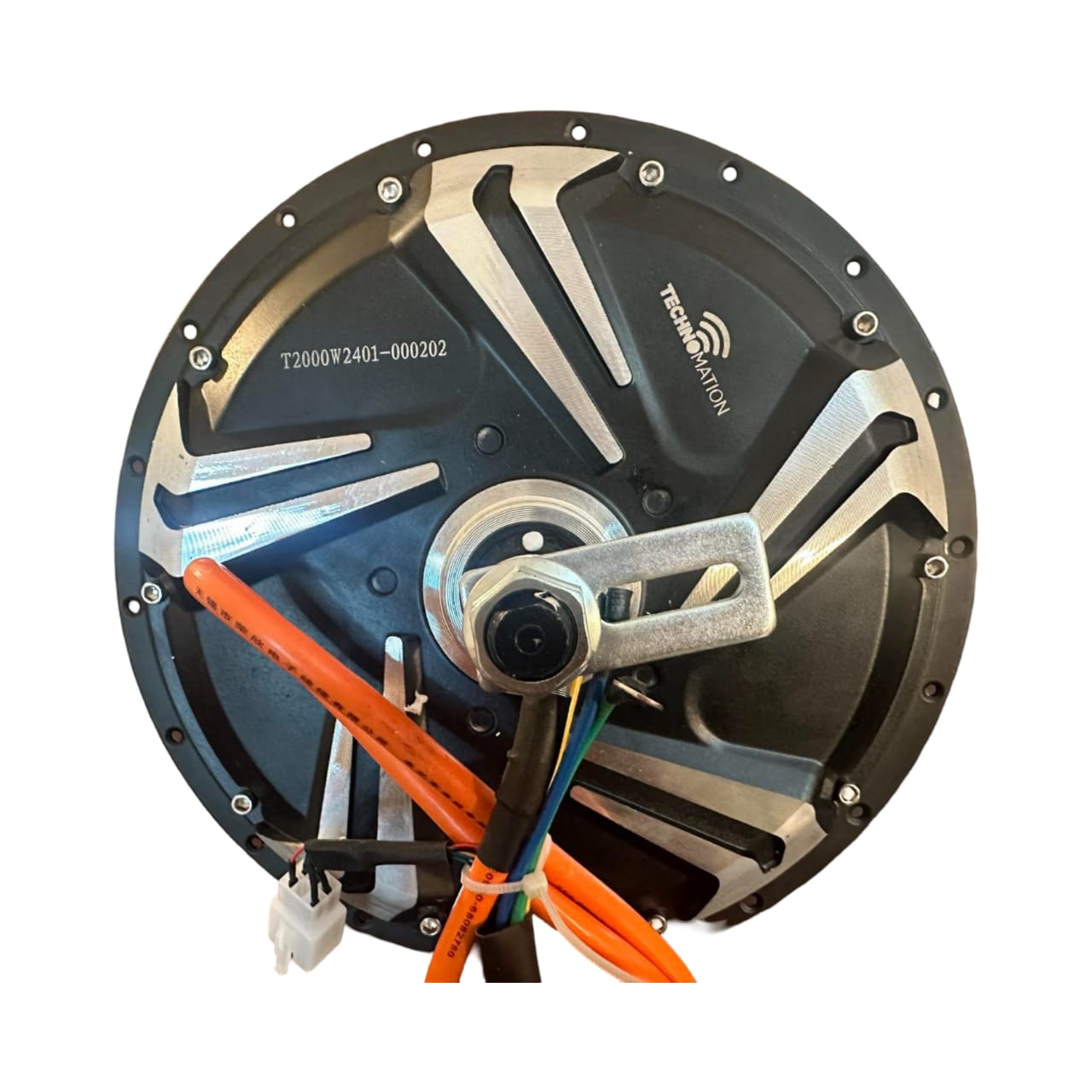 72V 2000W 17-inch rear wheel rim BLDC Spoke Motor, 10 Inch 2000W,  Rear Wheel Spoke Motor, 280mm Shaft, 50H outer, 200mm Dropout with Drum Brake for Electric Motorcycle: MS Jaguar, Pakzon EV