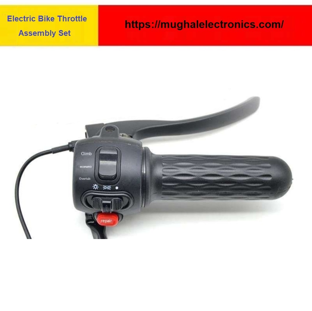 Electric Bike ECO Throttle Accelerator Horn Grip Assembly Handle Right Side for E-Bike