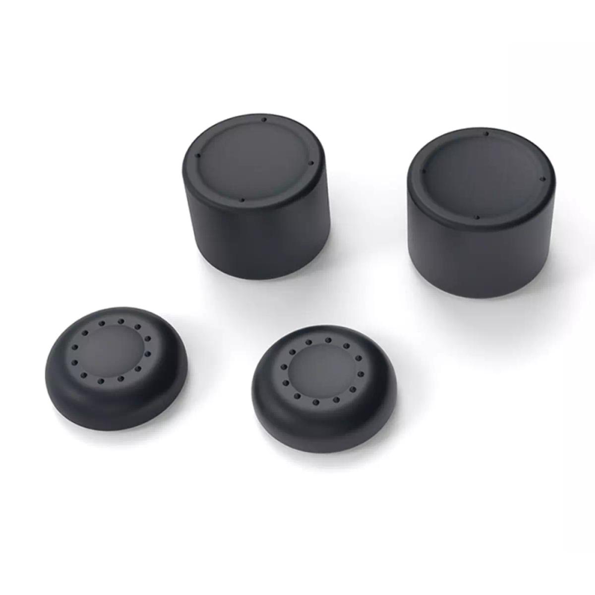 4 in 1 Thumb Stick Grip Cap Cover Silicone Rocker Cap For Playstation PS5 / PS4 Controller - Black