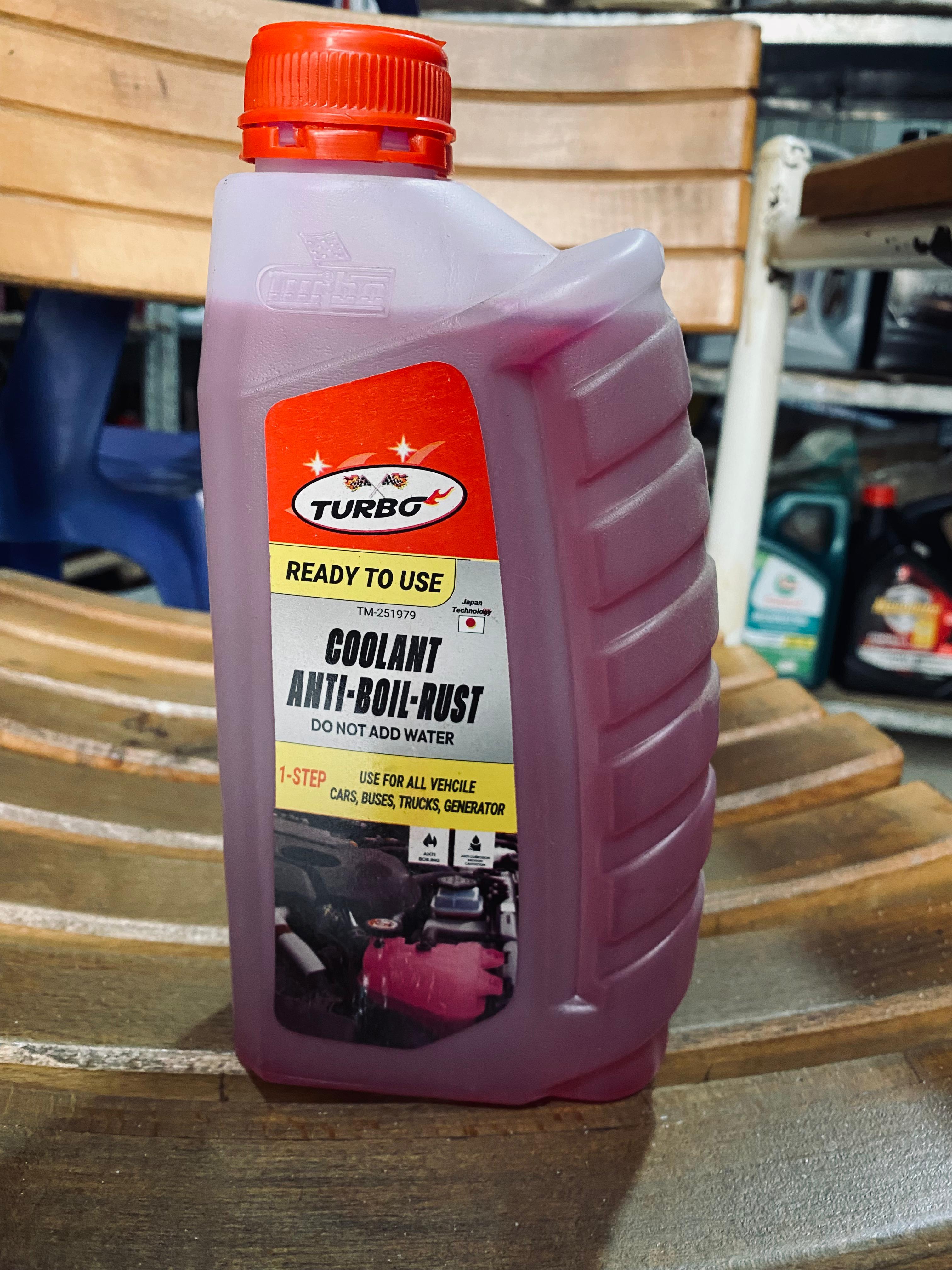 Turbo Radiator Coolant - Anti Rust Coolant - Heat Preventive Coolant - Heavy Duty Car Coolant - Long Life Radiator Coolant 1 Litre (Heat Preventive pink)