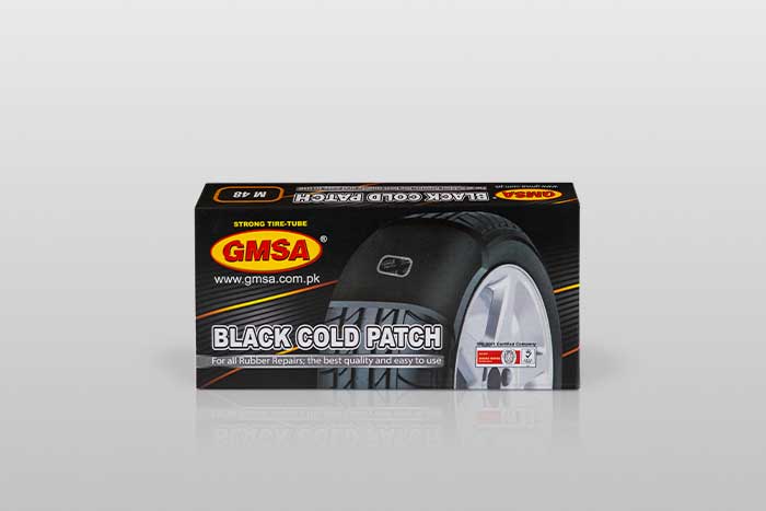 GMSA Black Cold Patch M48 | Heavy-Duty Tire Repair Patch | Bicycle, Motorcycle, & Automotive Tube Patch | Durable Rubber Cold Patch for Quick Tire Fix Pakistan