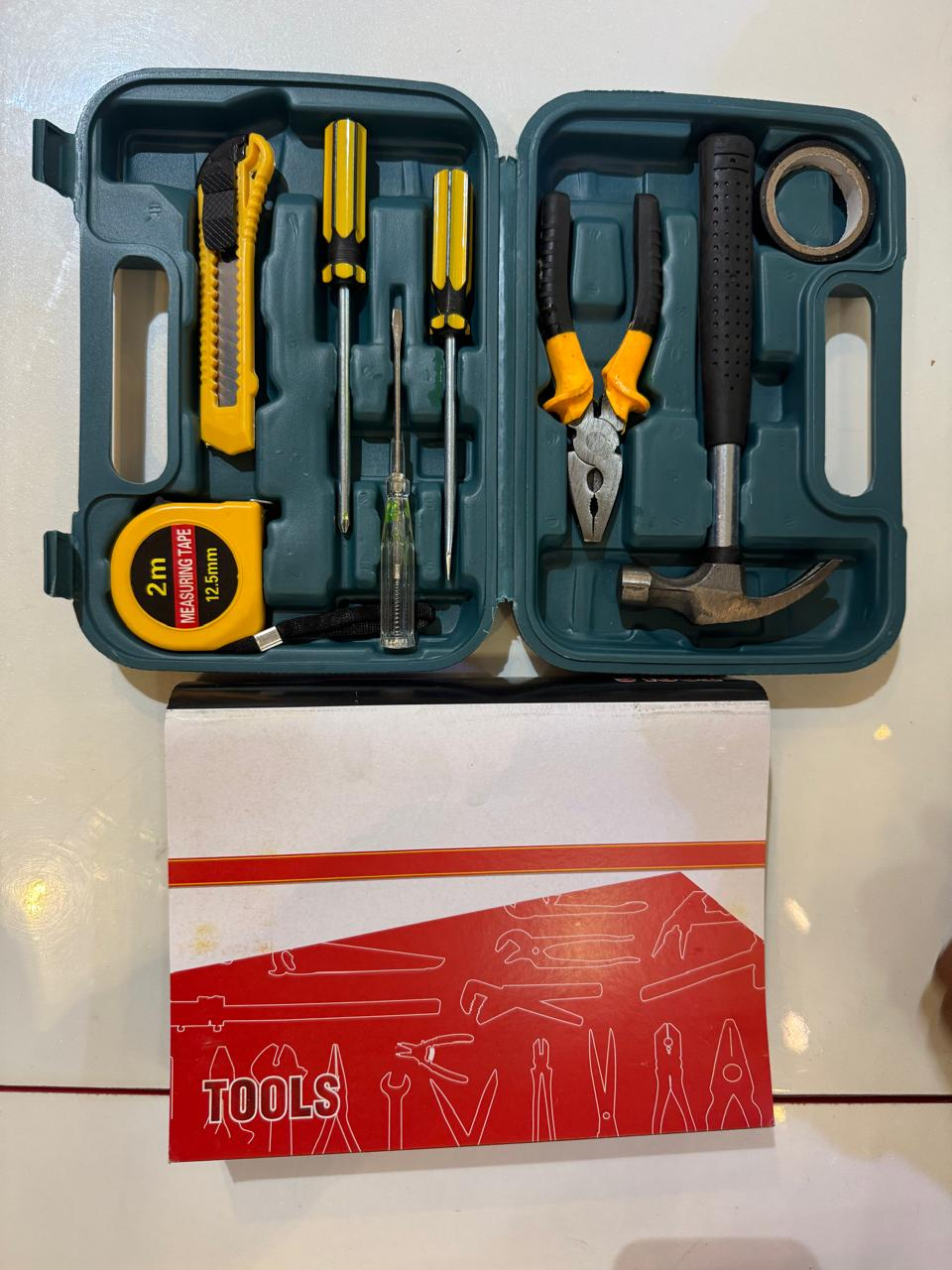 New 9-piece Set of Emergency Tools Safety Hammer Hardware Tool Set Car Home Box Toolbox Repair Simple Combination Workshop