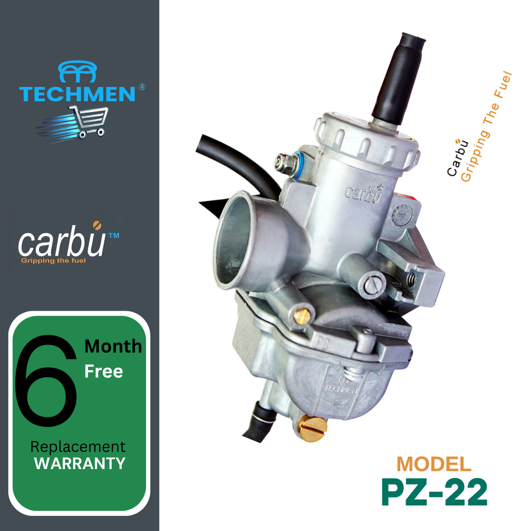 Carburetor PZ 22 Orignal Imported from China| Carburetor for 78 CC to 100 CC  Engines All Bikes| Carbu| TECHMEN