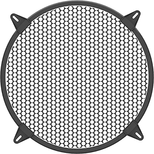 12 inch plastic Mesh Round Car Woofer Cover Speaker Grill Auto Speaker Parts Car Audio Subwoofer Grill Cover Guard Protector Grille Car Audio Speaker Grills Cover Case Replace