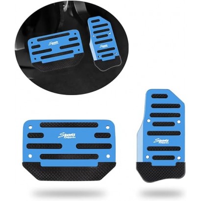 2Pcs Gas Accelerator Pedal and Brake Pedal Cover Foot Pad Non-Slip for Universal Automatic Transmission Car