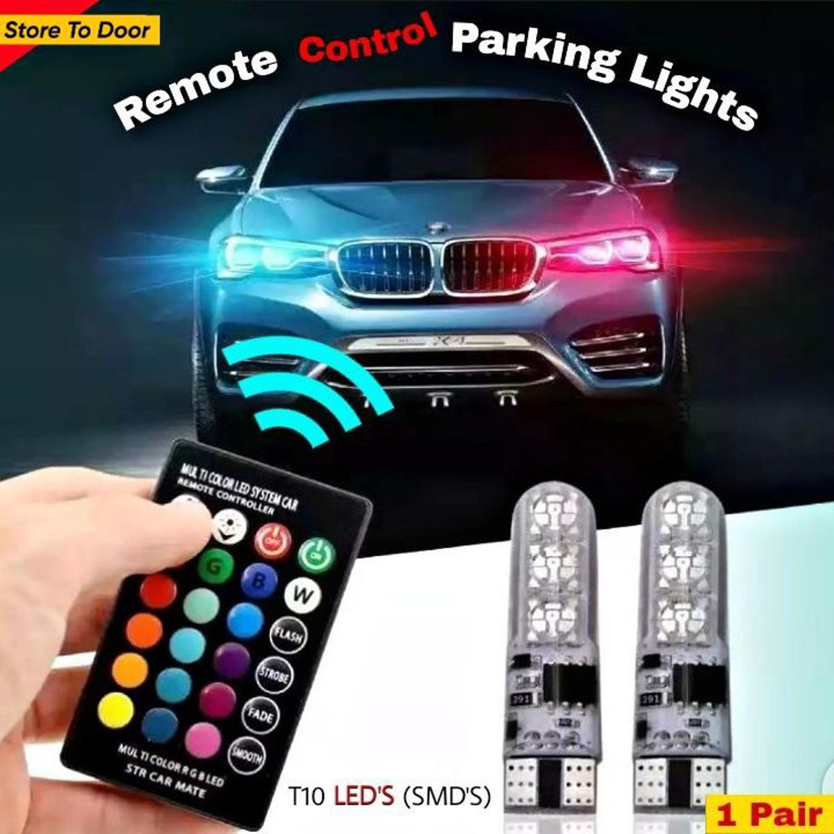 AutoXpert RGB LED Car Headlight Bulbs with Remote Control - Multi-Color Change Car Front Lights - High Brightness Automotive LED, Energy Saving Long Life LED And  Multiple Lighting