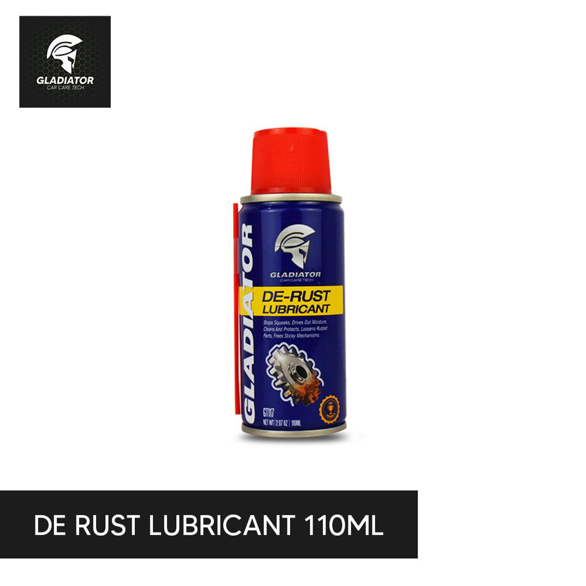 Gladiator De Rust Lubricant Rust Remover,Zang Remover spray for bike,car,Auto Parts,Multipurpose - GT117 - 110ml