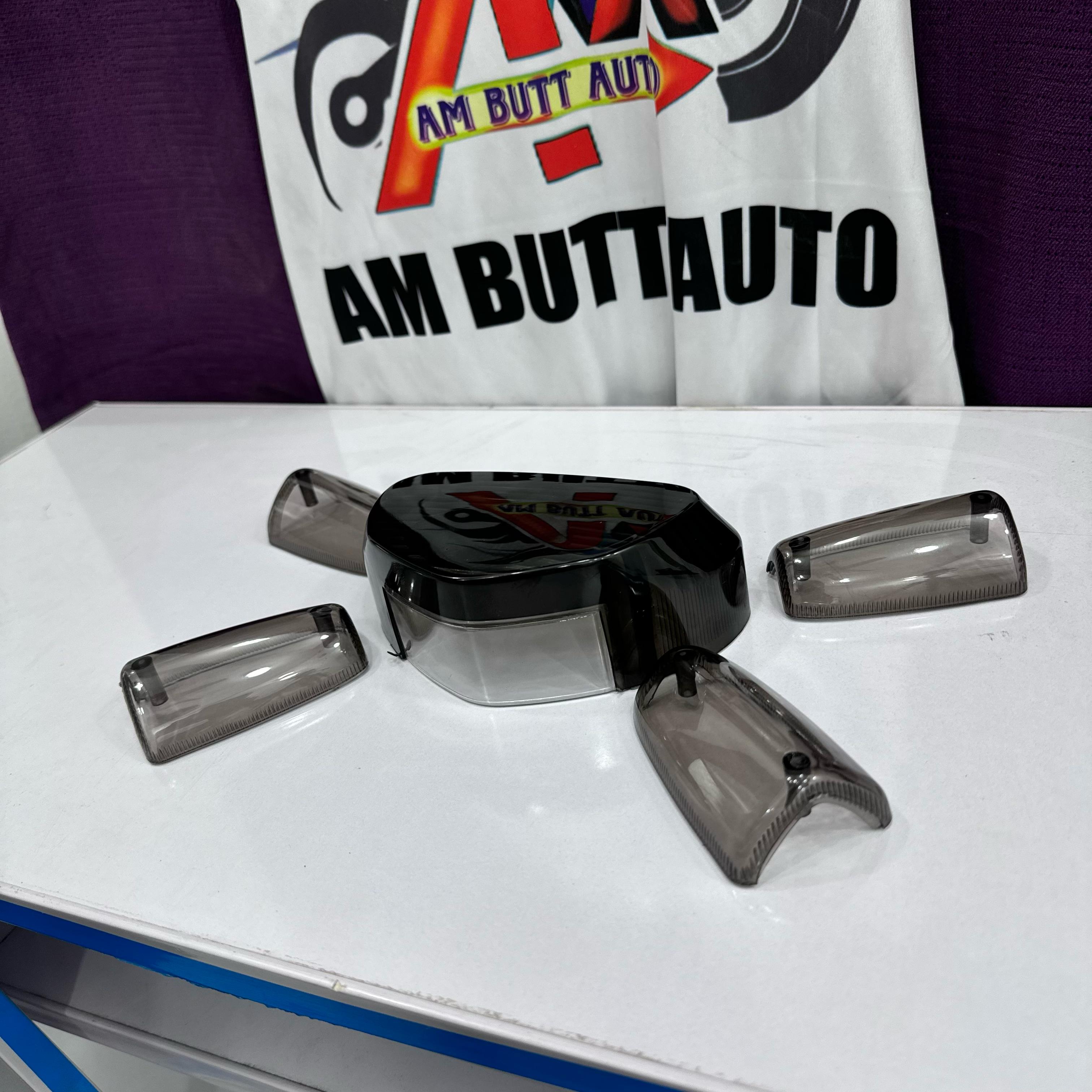 Indicator And Back Light Cover / Cyrstal Black Indicator adn Black Light cover / For 70cc Bike