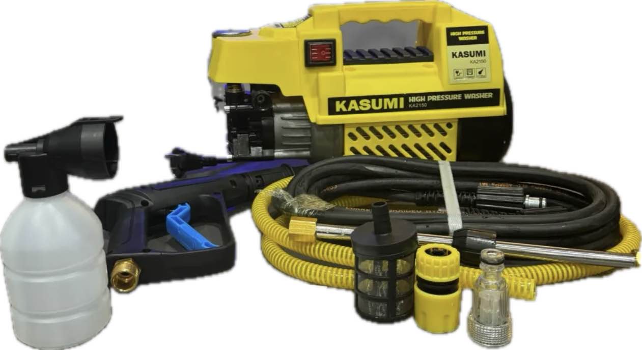 Kasumi High Pressure Washer with Auto Start & Self Priming – AC Service, Solar Panel & Car Wash Machine