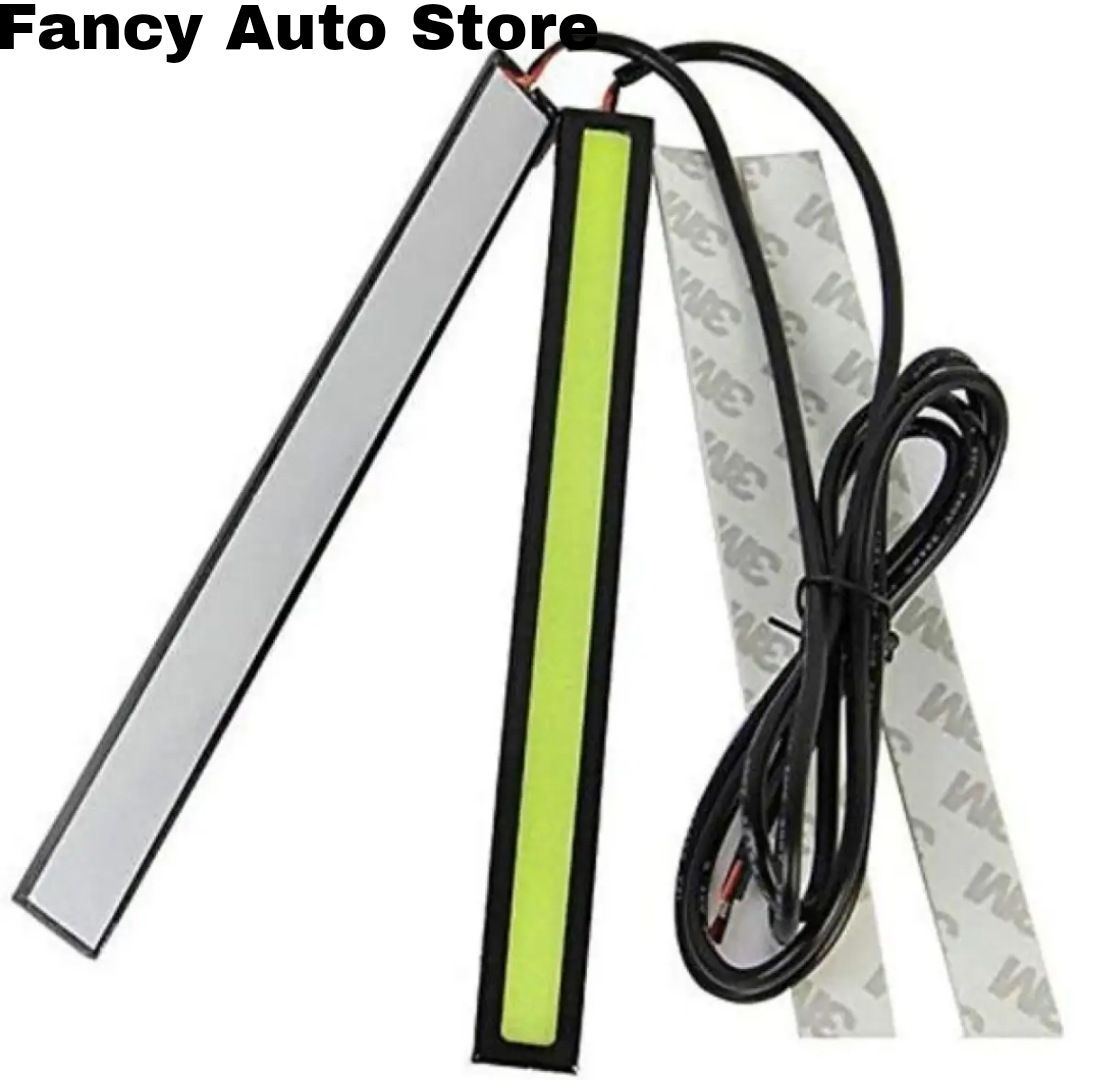 Motorcycle LED COB LED Light waterproof 12V DRL Daynight Running Lamp White And Blue