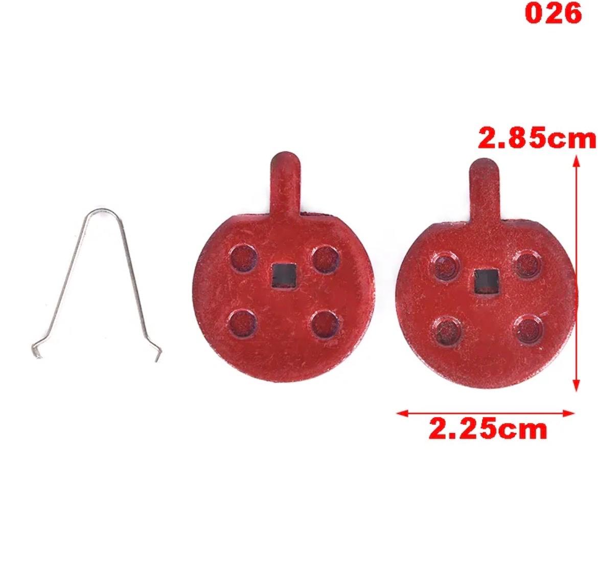 Pair of 1 Mountain Bike Cycling Copper Fiber Metal Disc Brake Pads Bike Accessories Cycle Bicycle Round And Square Brake Shoe Or Brake Pads Cycle