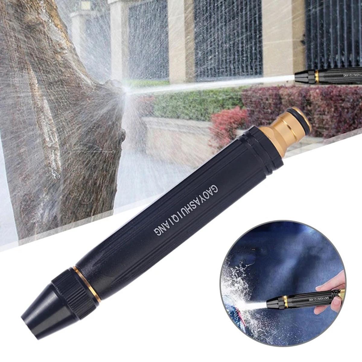 Portable Water Sprayer Nozzle Adjustable Metal High Pressure Car Washing Garden Hose Sprinkler System