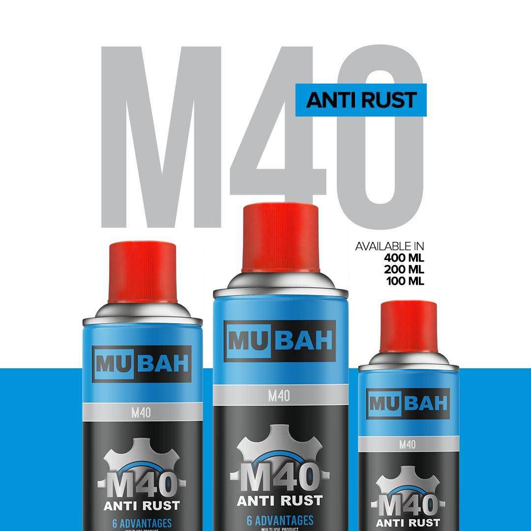 Rust Remover Spray (Premium)For Bike, Cars & Auto Spare Parts MUBAH M40 400ml
