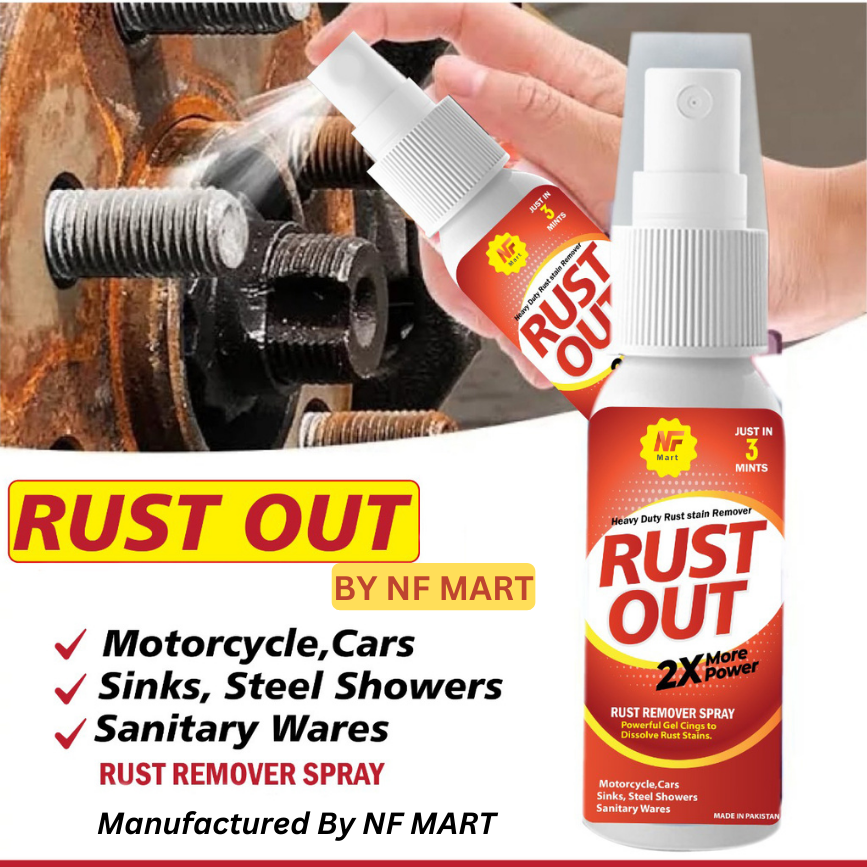 Rust Remover Zang Remover( Upgraded) spray for All Automotive (Bike, Car) And chrome & Steel Parts