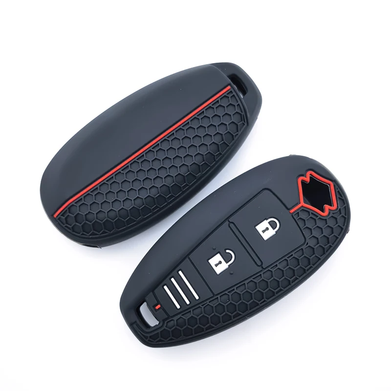 Silicone Car Smart Key Cover Case Bag Protector Keychain for Suzuki Baleno Ertiga Ciaz Ignis Kizashi Swift SX4 S-cross Vitars