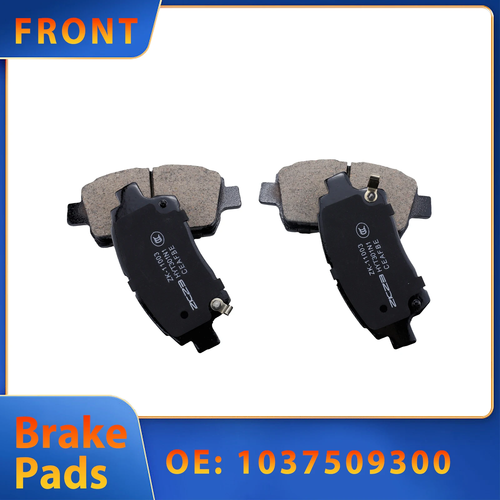 Front Brake Pad For BYD  ENGLON   GEELY VISION GREAT WALL COOLBEAR TENGYI TOYOTA ALLION ASCENT CELICA COROLLA PRIUS 1037509300