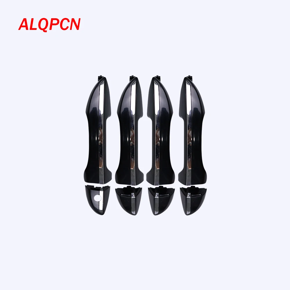 for 2014-2018 Door Handle Toyota Corolla Driver Front Rear Side Outer Black with chrome plated strip