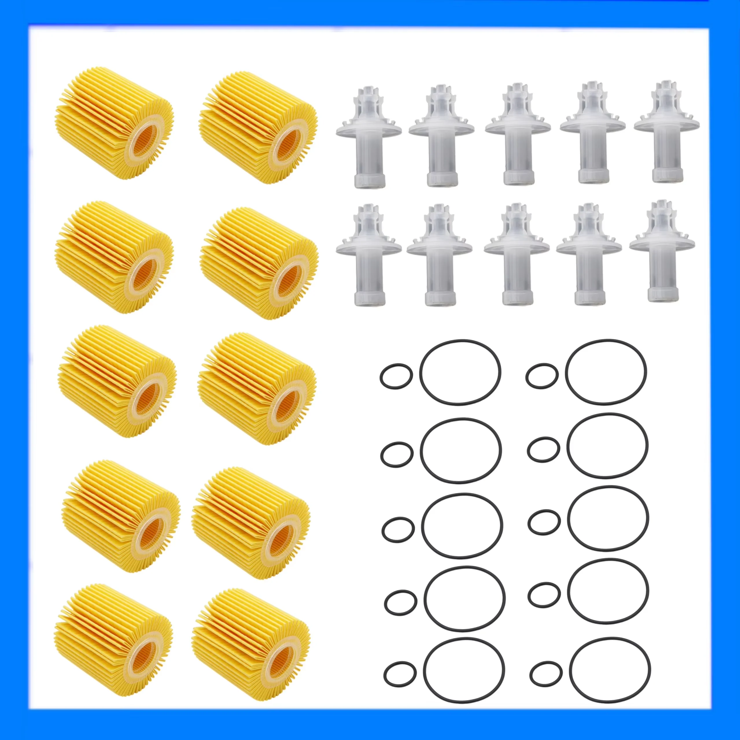 04152YZZA6 10Pcs Car Engine Oil Filters for Toyota C-HR 2018 2019 2.0L Pontiac Vibe 2009-2010 Corolla Prius 1.8L Filters