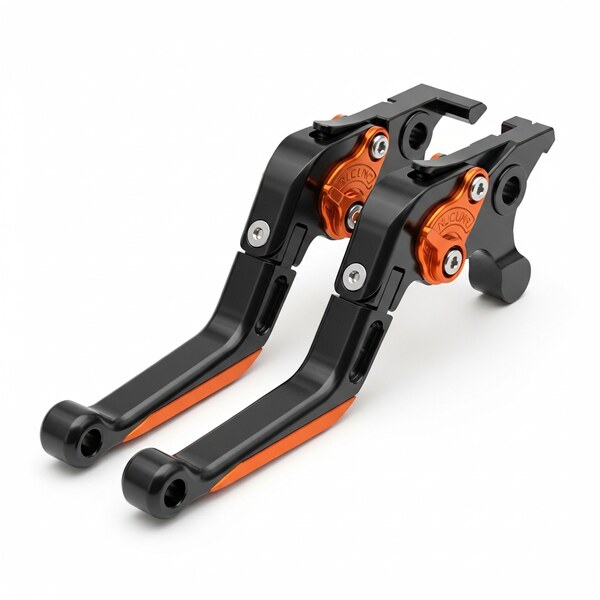CNC Clutch Brake Lever Set — Honda CB150F/CG125 Orange